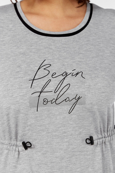 Трикотажное платье свободного силуэта с кулисами Jurimex 3140 - фото 4