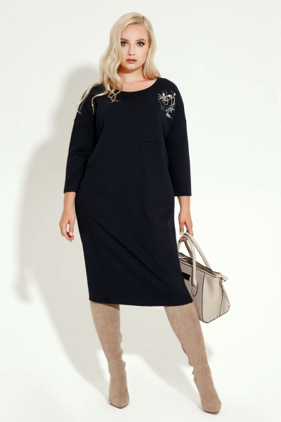 Платье Панда 453680 синий - фото 2