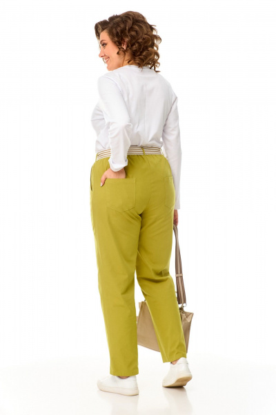 Брюки, жакет, футболка T&N 7523 олива - фото 4