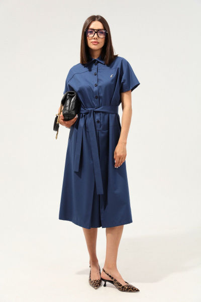 Платье LM ВИ3067 синий - фото 4