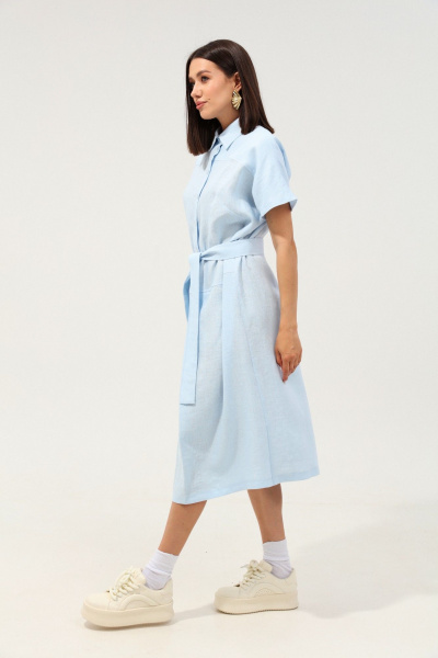 Платье LM ВИ3067 небесно-голубой - фото 8