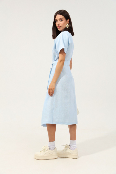 Платье LM ВИ3067 небесно-голубой - фото 7