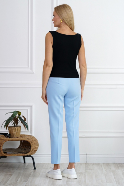 Брюки, жакет, топ Alani Collection 2111 голубой - фото 6