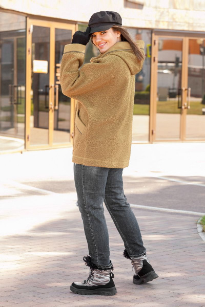 Пальто Lady Secret 6286 кэмел - фото 4