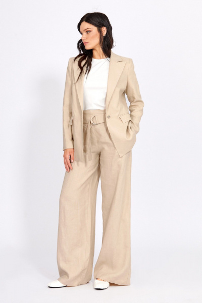 Брюки, жакет Rivoli 8057.1+5212.1 темно-бежевый - фото 4
