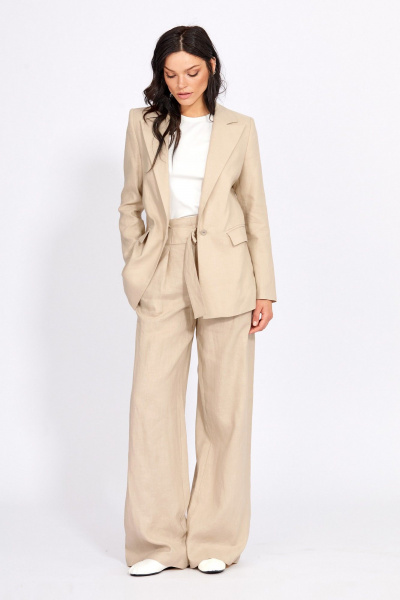 Брюки, жакет Rivoli 8057.1+5212.1 темно-бежевый - фото 3