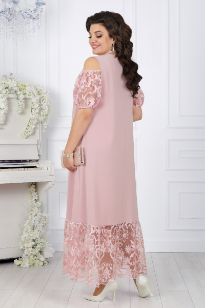 Платье Ninele 7448 пудра - фото 7