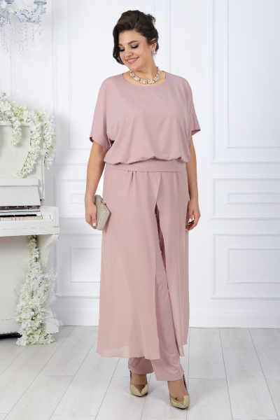 Блуза, брюки Ninele 7450 пудра - фото 5