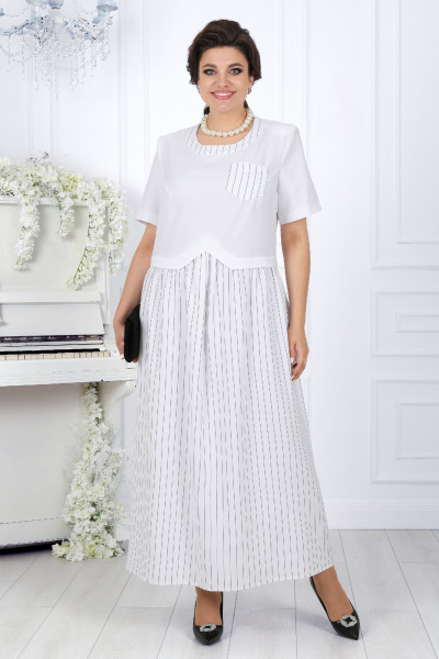 Платье Ninele 7454 белый - фото 1