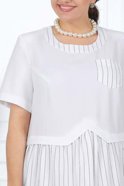Платье Ninele 7454 белый - фото 6