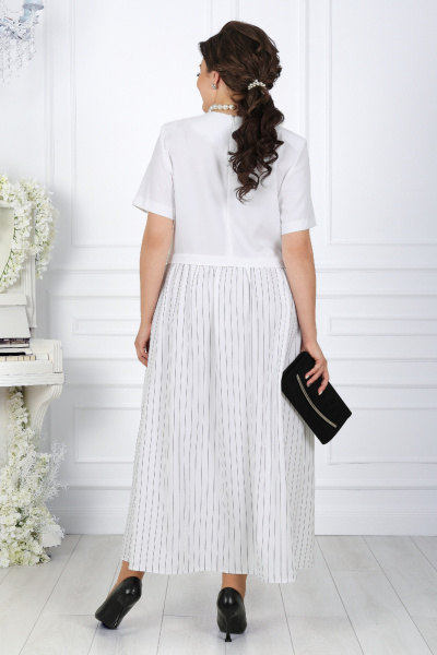 Платье Ninele 7454 белый - фото 7