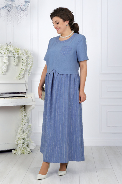 Платье Ninele 7454 небесный - фото 1