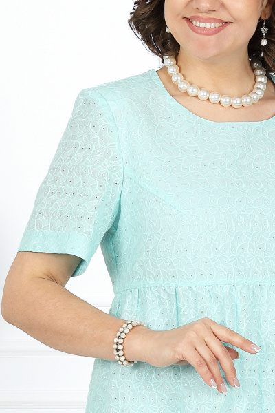 Платье Ninele 7456 мята - фото 5