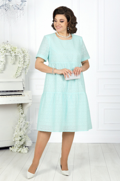 Платье Ninele 7456 мята - фото 6