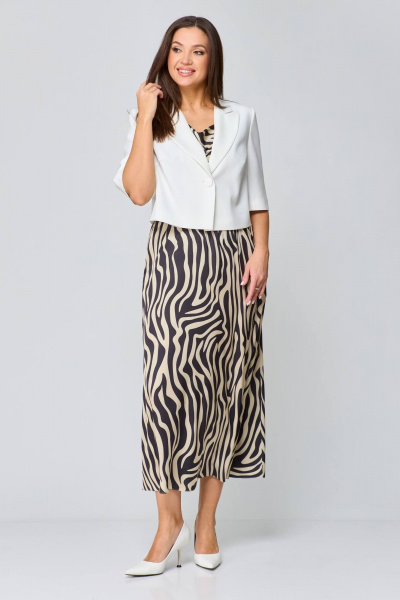 Жакет, топ, юбка Karina deLux M-1248 молочный_бежевый - фото 3