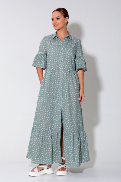Платье Liona Style 902 полынь - фото 3