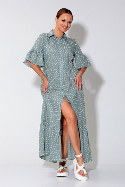 Платье Liona Style 902 полынь - фото 2