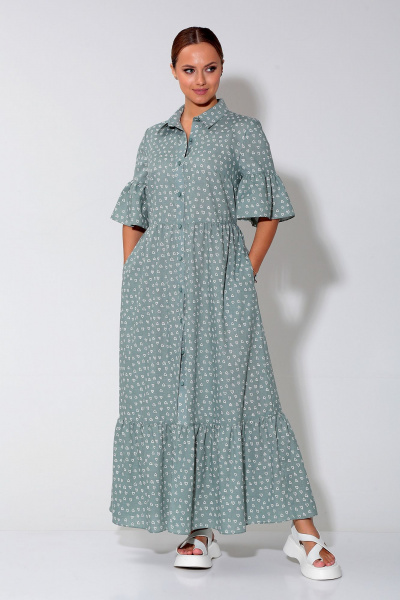 Платье Liona Style 902 полынь - фото 1