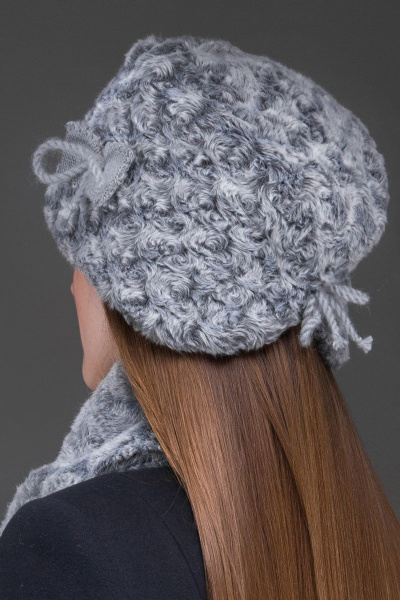 Шапка Зима Фэшн 011-3-12 серый_под_каракуль - фото 4