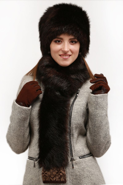 Шапка Зима Фэшн 011-4-20 коричневый_под_медведя - фото 5