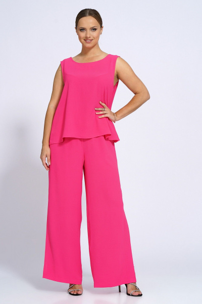 Блуза, брюки Пинск-Стиль 156 фуксия - фото 4