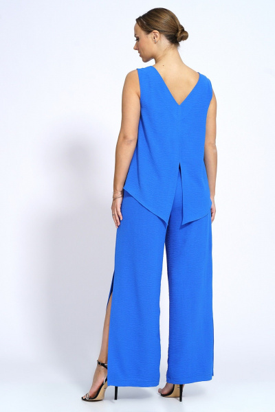 Блуза, брюки Пинск-Стиль 156 синий - фото 6