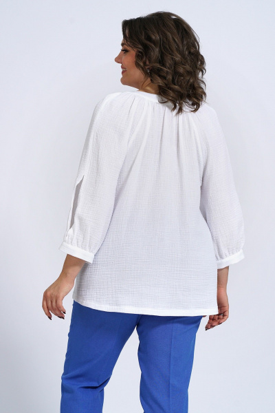 Блуза Пинск-Стиль 3133 белый - фото 6