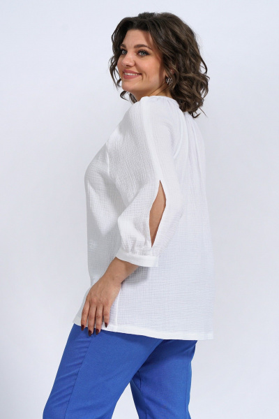 Блуза Пинск-Стиль 3133 белый - фото 5