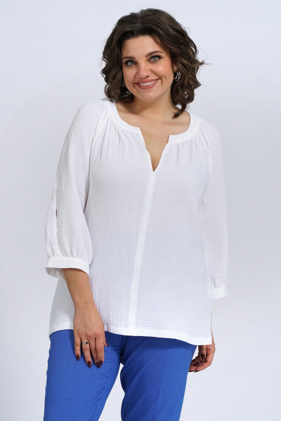 Блуза Пинск-Стиль 3133 белый - фото 4