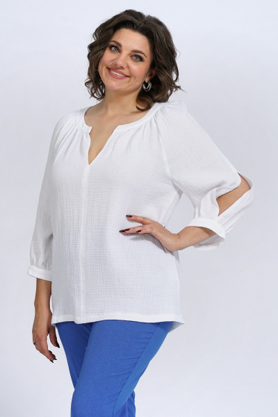 Блуза Пинск-Стиль 3133 белый - фото 3