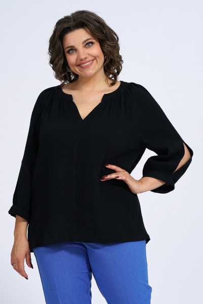 Блуза Пинск-Стиль 3133 черный - фото 8