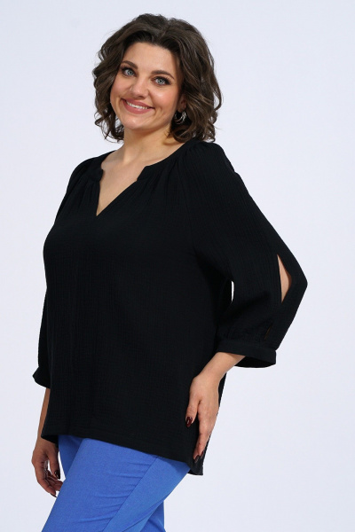 Блуза Пинск-Стиль 3133 черный - фото 5