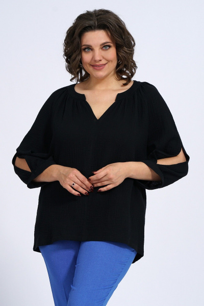 Блуза Пинск-Стиль 3133 черный - фото 1