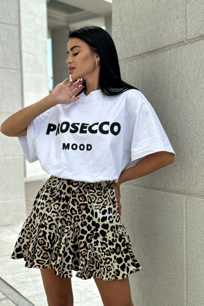 Юбка THE.WOMAN 0188 коричневый - фото 3