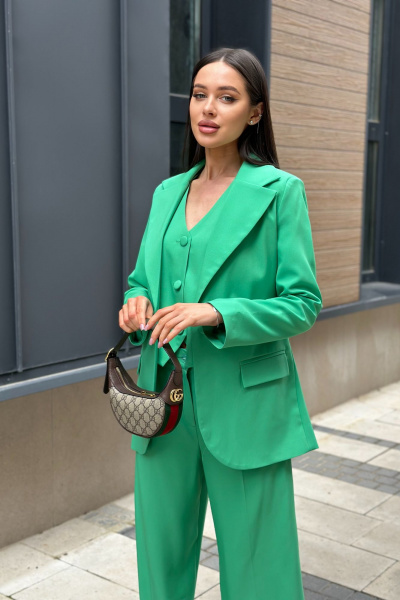 Жакет THE.WOMAN 0166 зеленый - фото 4