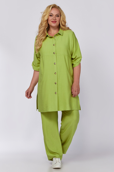 Блуза, брошь, рубашка Algranda А3994-2 - фото 2