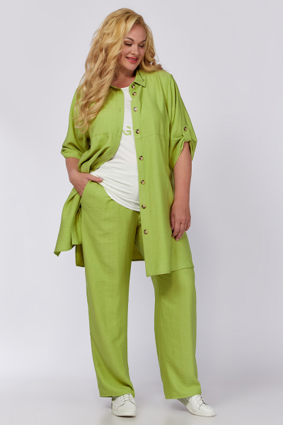 Блуза, брошь, рубашка Algranda А3994-2 - фото 4