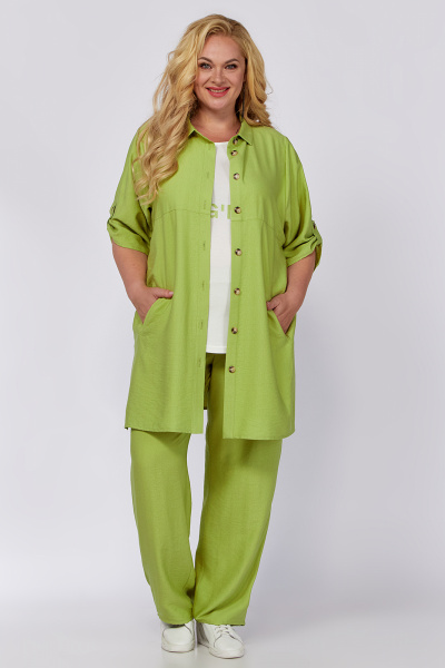 Блуза, брошь, рубашка Algranda А3994-2 - фото 5