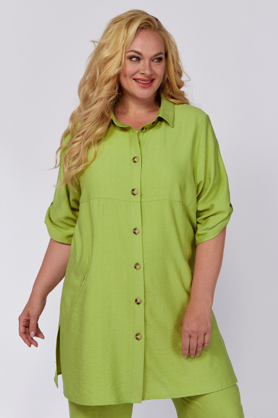 Блуза, брошь, рубашка Algranda А3994-2 - фото 8