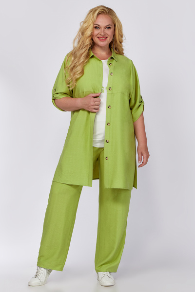 Блуза, брошь, рубашка Algranda А3994-2 - фото 9