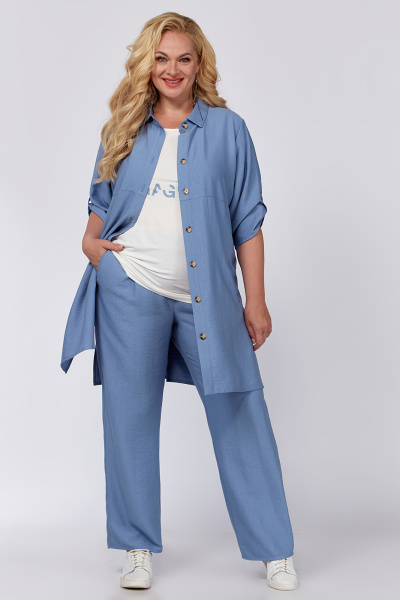 Блуза, брюки, кардиган Algranda А3994-5 - фото 11