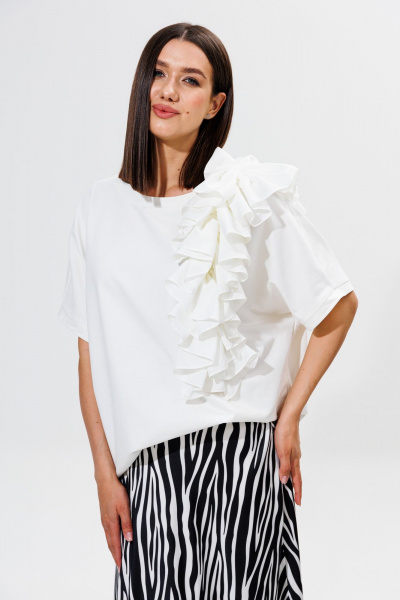 Блуза Ларс Стиль 932/1 молочный,белый - фото 1