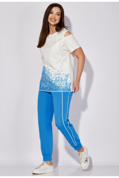 Брюки, футболка TAiER 1282 сине-голубой - фото 5