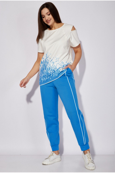 Брюки, футболка TAiER 1282 сине-голубой - фото 4