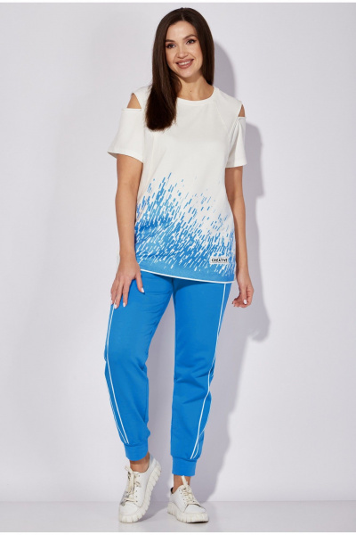 Брюки, футболка TAiER 1282 сине-голубой - фото 1