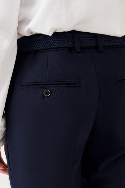 Классические брюки из поливискозной ткани для мальчика Panda Kids 264161-176 Синий - фото 4