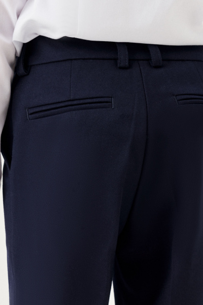 Брюки деловые из текстиля с карманами и регулировкой Panda Kids 264760-152 Синий - фото 3