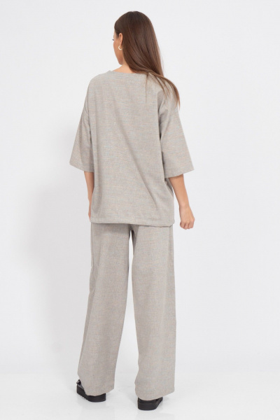 Леняной костюм из брюк и джемпера свободного кроя Kivviwear 40754076.40 - фото 8