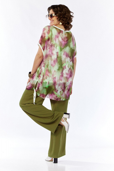 Комплект летних свободных брюк, топа и туники из текстиля Jurimex 3146 - фото 2