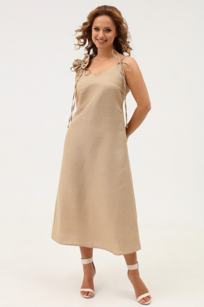 Летнее платье-сарафан с бретелями и разрезом Angelina & Сompany 1102 - фото 8